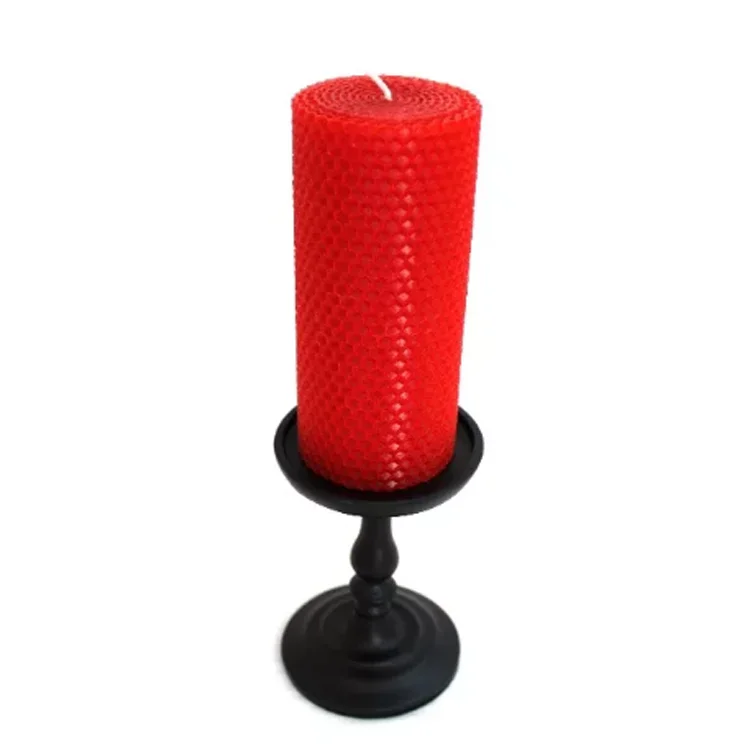 Candle Supplier Environment Eco-Friendly Hand Rolled  Beeswax Pillar Candles