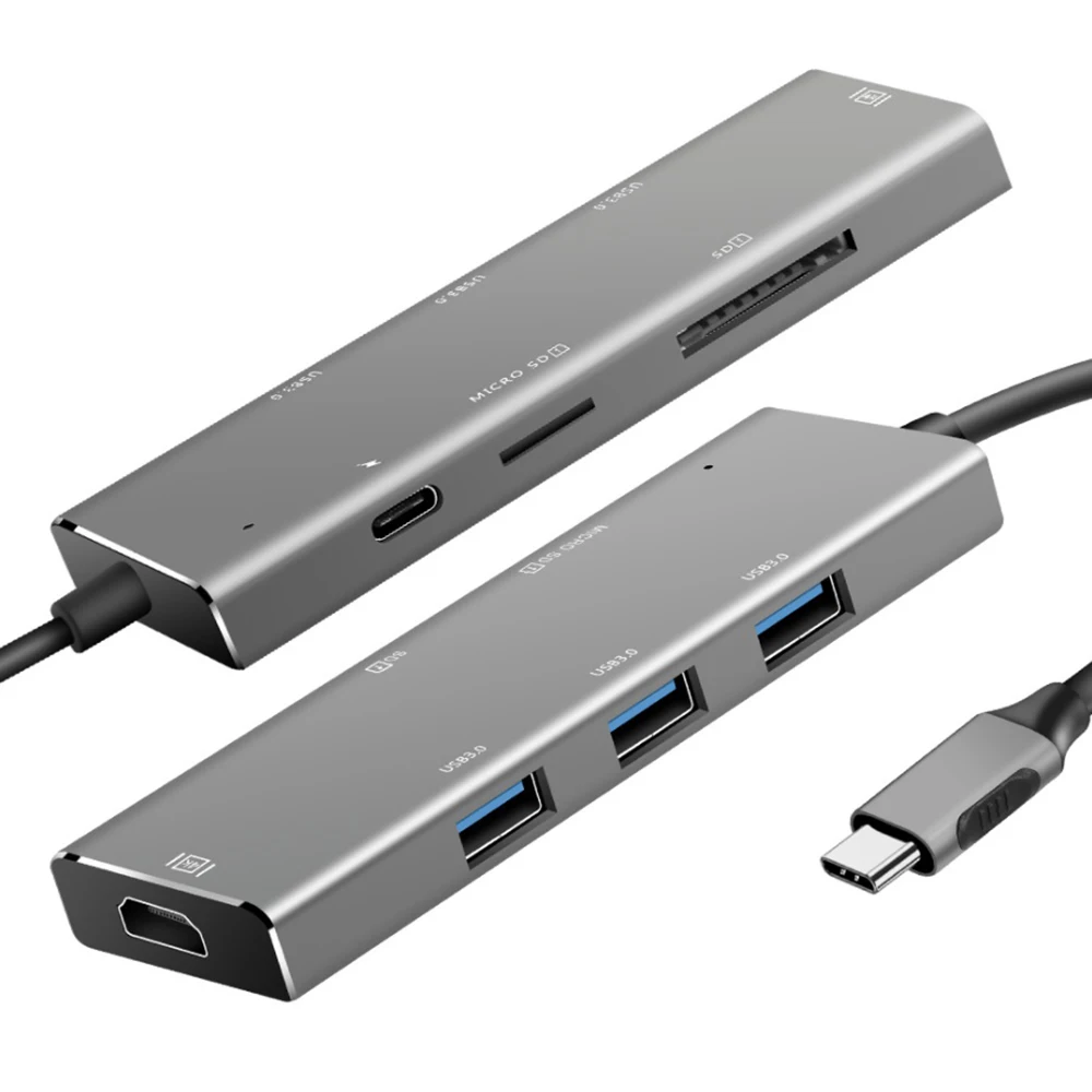  7 в 1 usb-c 3 0 hub подставка для ноутбука с usb Тип c портов macbook