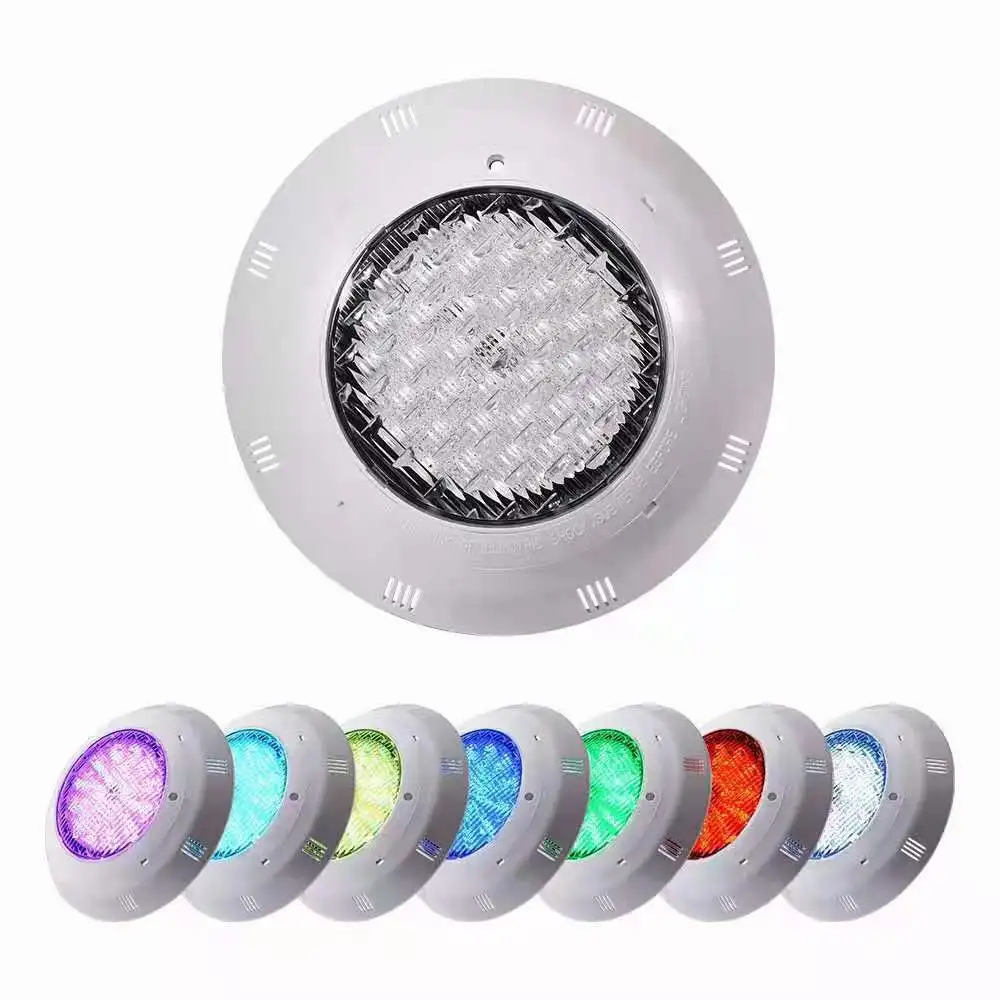 Colorful Round Waterproof 12w Underwater Pool Led Lights Underwater mounted surface wall swimming pool light