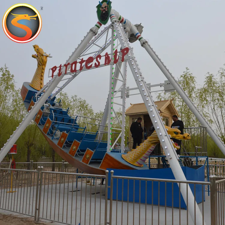
Large park attractive amusement rides pirate ship, swing ship sea dragon rides for sale 