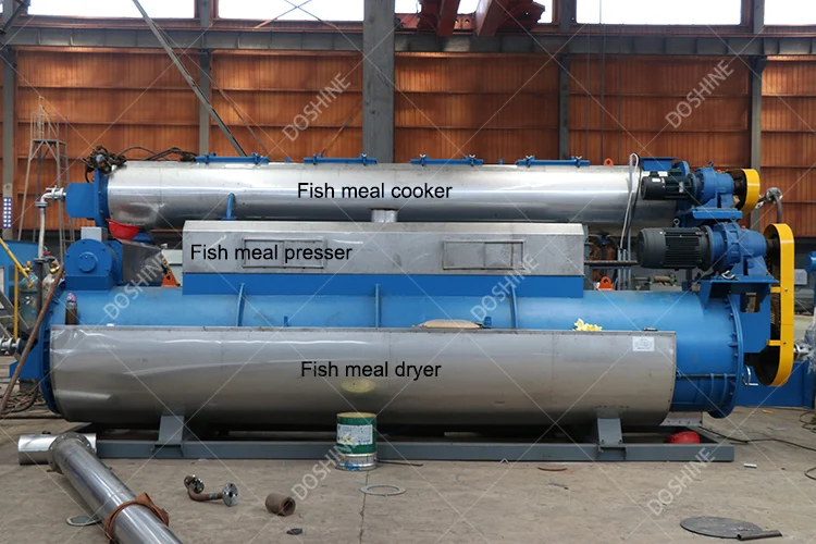 Steam Dried Fishmeal Making Machine/skimmed Fish Meal Processing Equipment for Poultry Feed Tuna Shrimp Flour Rendering Plant