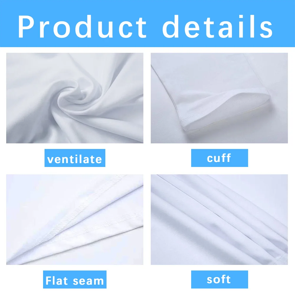 long sleeve t-shirt for men unisex Sublimation USA warehouse custom Logo heavyweight polyester long sleeve sublimation shirts