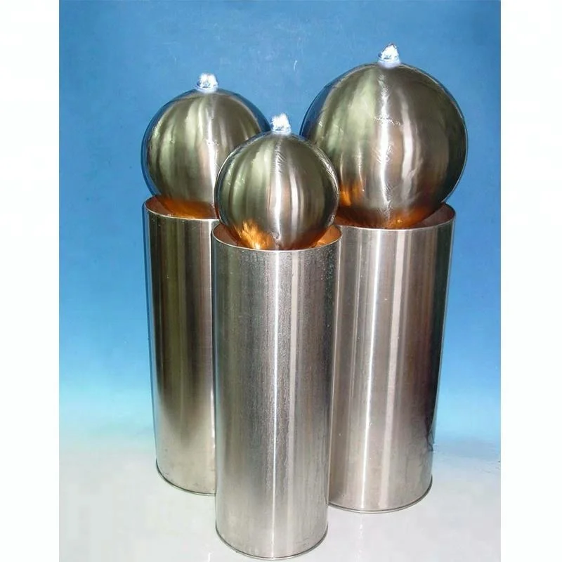 Wholesale Customized Metal Stainless Steel Large Round Ball Fountain Large Outdoor Crystal Ball Round Pool Fountain Large Round