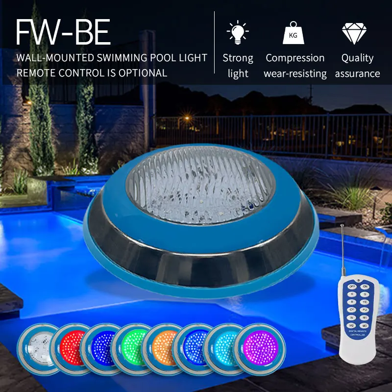12V AC Tuya Wifi Remote Control Color Changing Rgb Waterproof Led Swimming Pool Light Ip68 6w 9w Wall Mounted Underwater Light