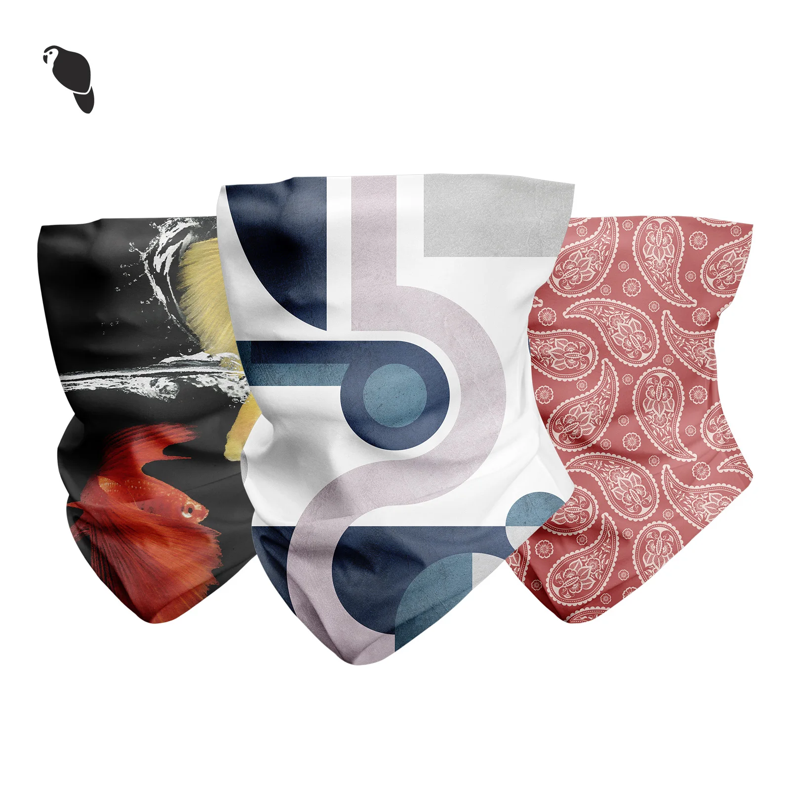 LEO Wholesale Unisex High Elastic Ice Silk Head Face Neck Gaiter  Scarf Outdoor Sports Customized Sun Protection Tube Bandana