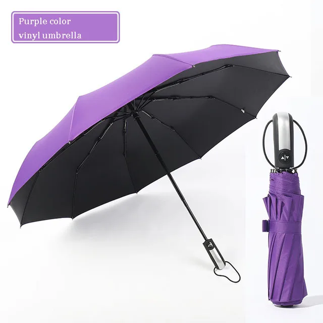 high quality Customized Fully automatic open and close 8 bone 10 bone folderable umbrella with custom logo printing