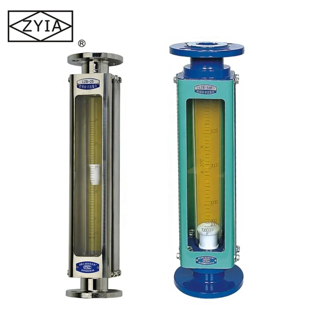 LZB-80F zyia low cost price flange type glass tube chemical flow meter