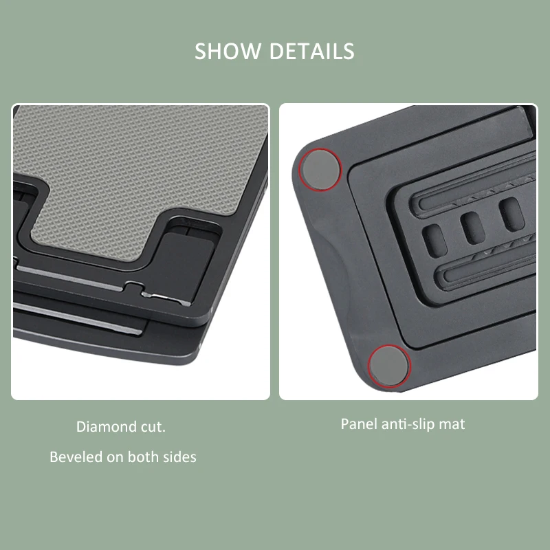 Aluminium Tablet Phone Stand Desk Flexible Metal Cellphone Holder Adjustable Vertical Stand For Phone And Tablet Foldable