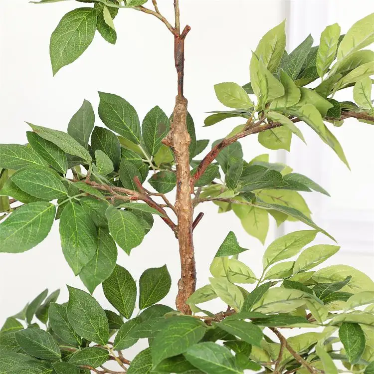 New design artificial leaves plants artificial plastic bonsai trees sale for indoor decoration