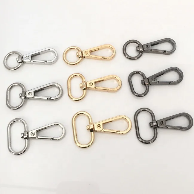 12Years Factory Dog Hook Metal Zinc Alloy Black Snap Hook Swivel Sanp Hook Buckle 25mm Clasp