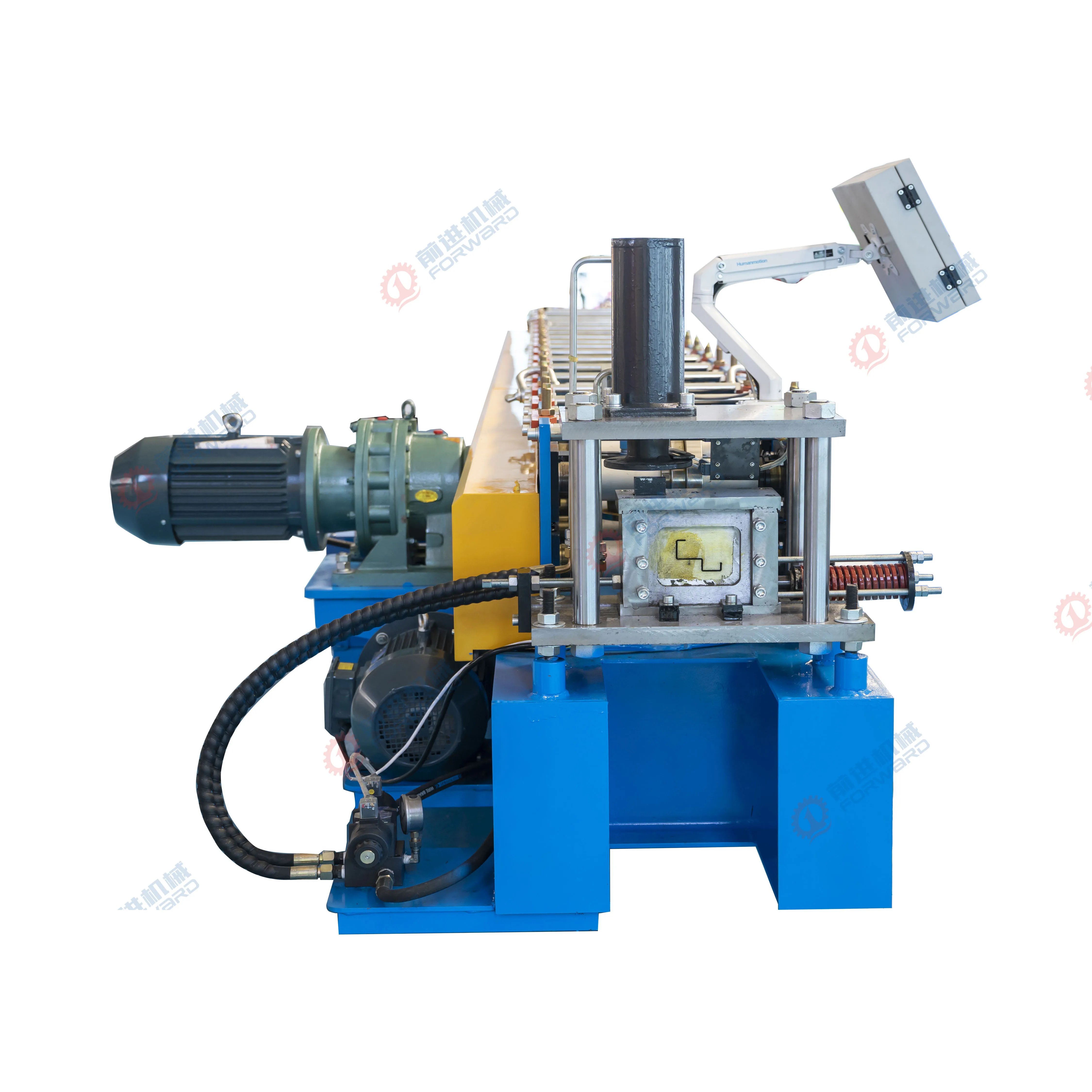 Windows & Door Frame Gat Rolling Forming Machine Steel Metal Door And Window frame machine/ Frame garage door making machine