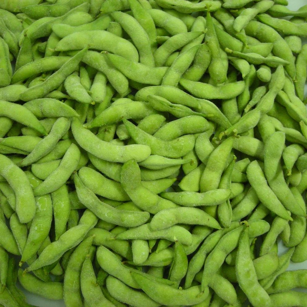 
IQF Organic Edamame in Shell Green Farming Method 