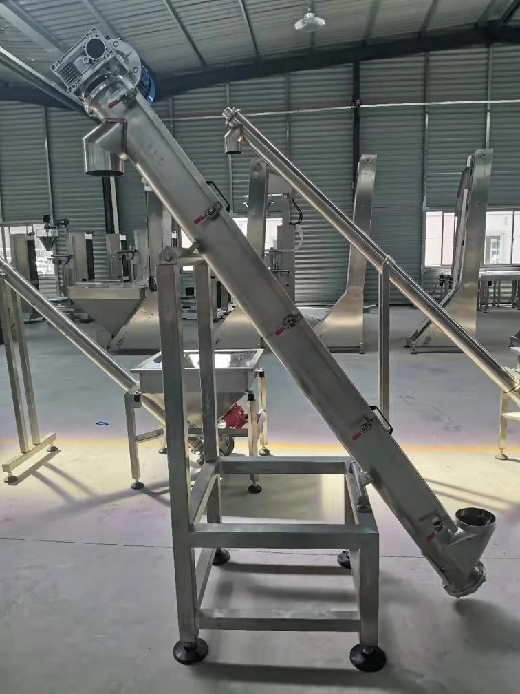 U Shape Screw Conveyor with Square Hopper