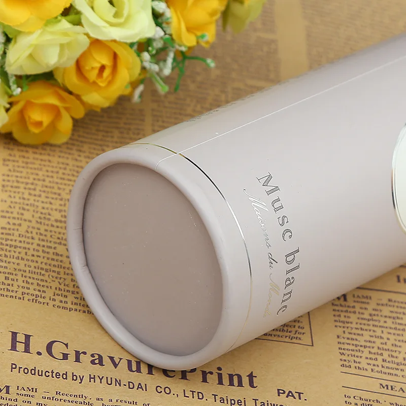 Round Kraft Paper Tube Packaging Wholesale For Tea Biodegradable Cardboard Paper Tube