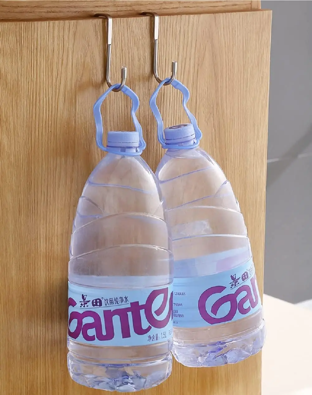 Factory  Over-The-Door Heavy-Duty 304 Stainless Steel Double S-Shaped Hook Holder Hanger Metal Free Punching Door Bracket