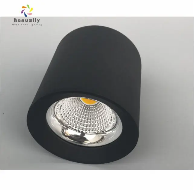 
white black gray housing surface mounted COB LED downlight 