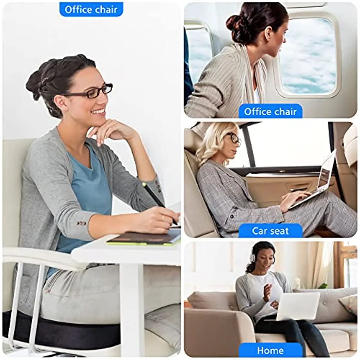 Factory Direct Seat Cushion Office Chair Cushions Butt Pillow for Long Sitting Memory Foam Chair Pad Seat Cushion