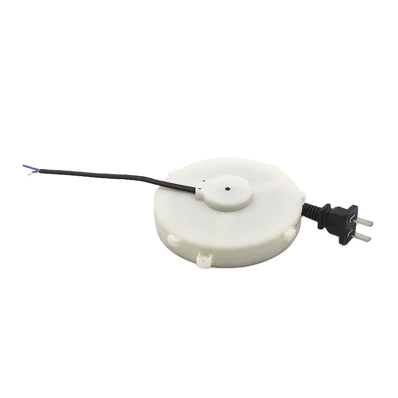 
Small White Retractable Power Cord Reel For Electronic massager/air purifier/humidifier 