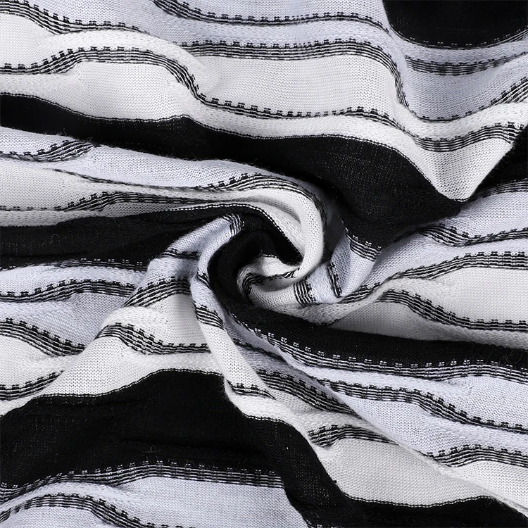 Лидер продаж 65%, текстильная трикотажная футболка с V-образным вырезом, тонированная жаккардовая ткань для вечерних платьев, футболок