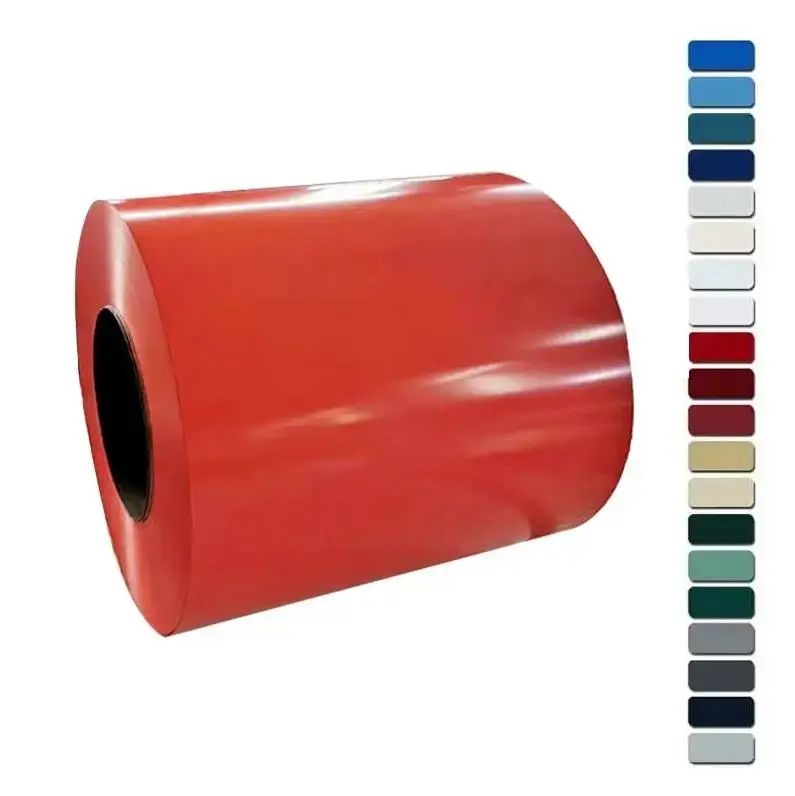 PPGI color coated galvanized steel sheet in coil manufacture factory  standard PPGI / PPGL color prepainted galvanized steel