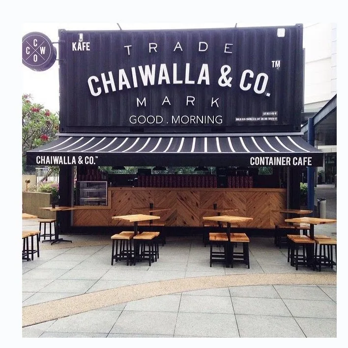 Luxury modular prefab container restaurant coffee bar food kiosk container