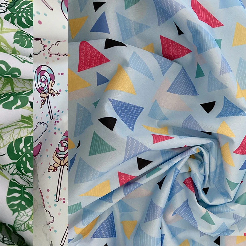 Fabric Clothing 100% Polyester Digital Printing  Waterproof Wet Bag Fabric Reusable Patterned Stretch PUL Fabric