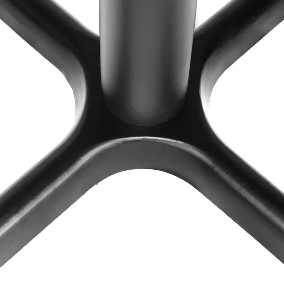 Cross die cast iron table legs black industrial dining table base