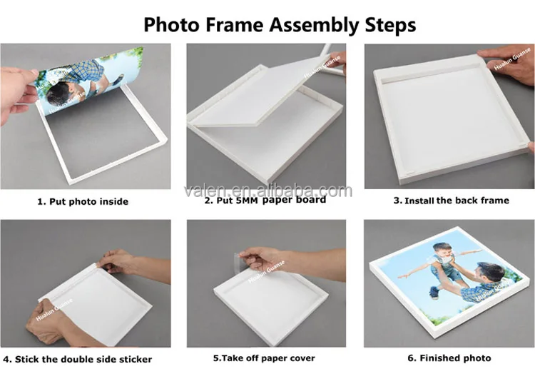 Wholesale Wall Art Home Decor Display Funny 20X20 Lightweight Wall Picture Frame 8X8 Gift Box Square Photo Frame