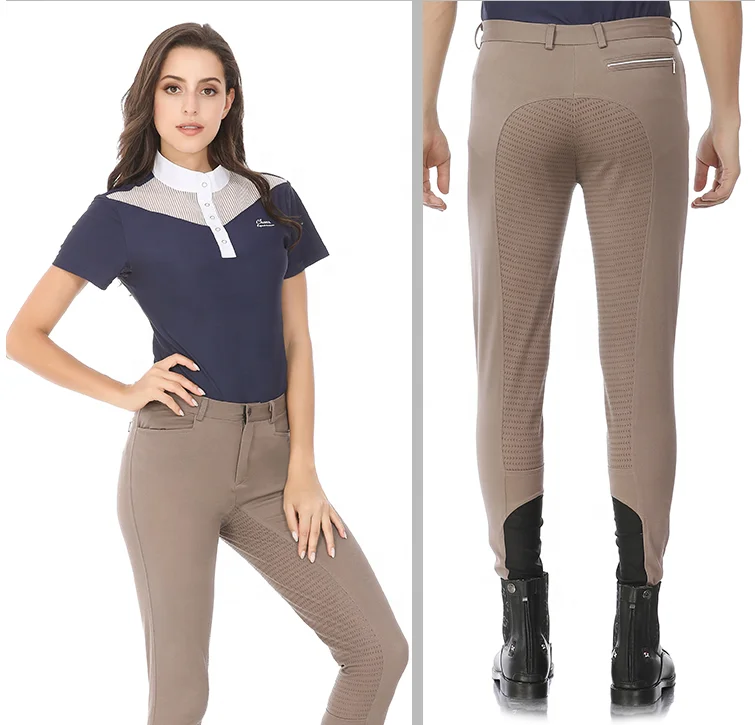 Professional silicon Anti-Durable breeches equestrian clothing manufacturers horse riding clothes pants for unisex