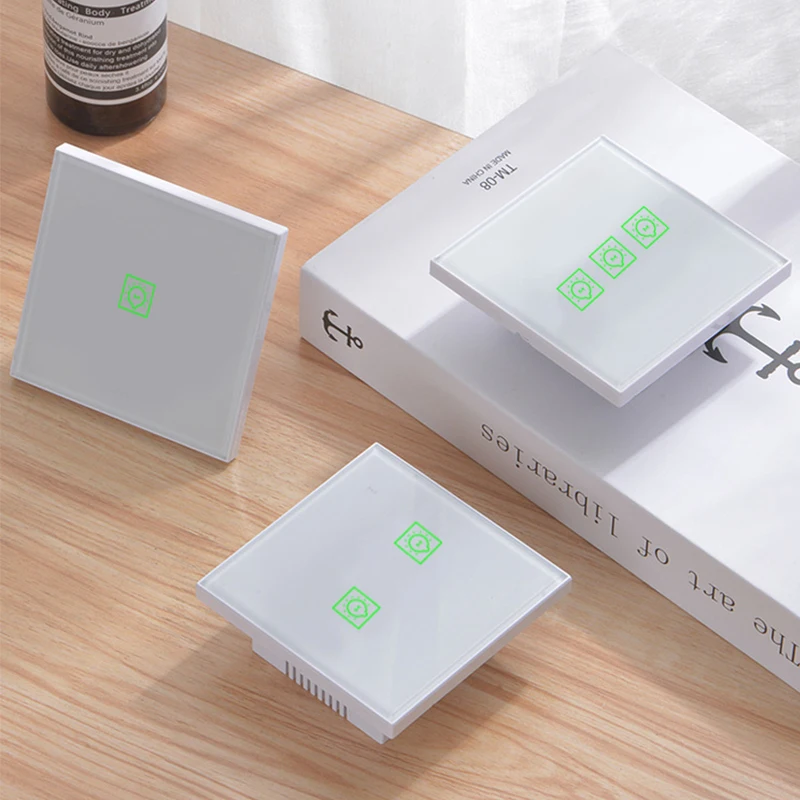 Настенный выключатель Zigbee с Wi-Fi для умного дома 2 клавиши ЕС Великобритания заводская