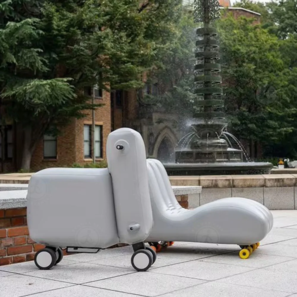 Electric Scooter Inflatable Foldable Electric Bike Outdoor Riding Inflatable Scooter