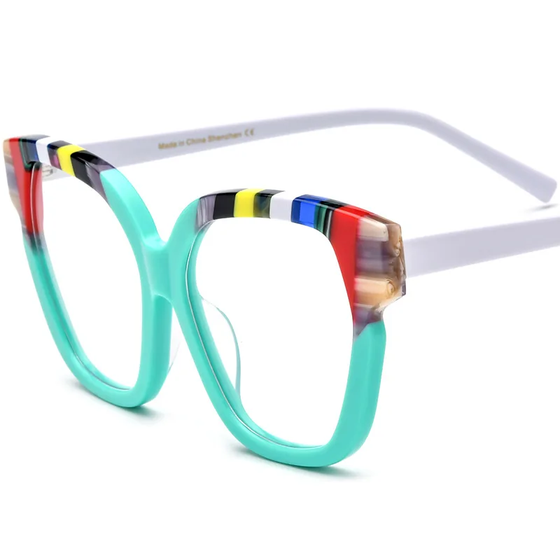 Colorful Newest Star Fahion Joint Acetate Cat-eye Sunglasses Unisex Polarizing Good Driving Freak Glasses