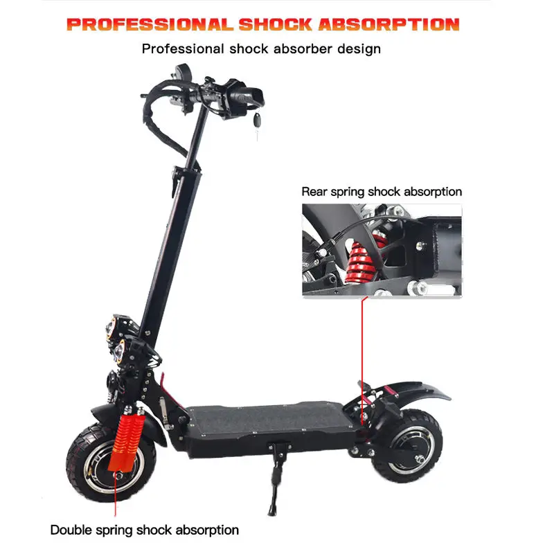 Elegant Appearance M1 pro Off Road 10inch Tire Adult 2023 Latest Dual Motor 60v22.5ah Electric Scooter 2000w/2400w Foldable