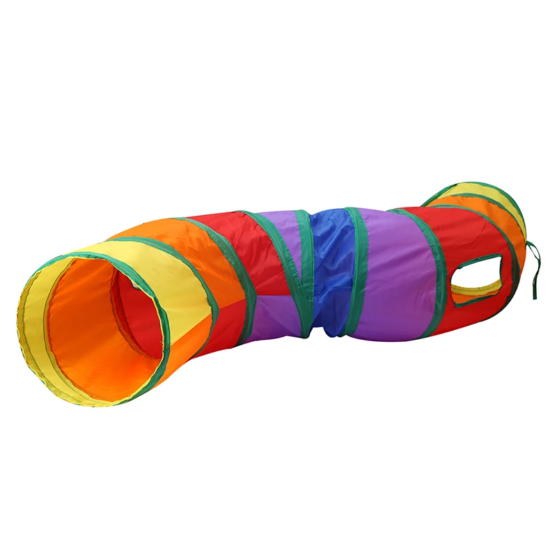
S shape multi color foldable cat kitty tunnel cat tube toy 