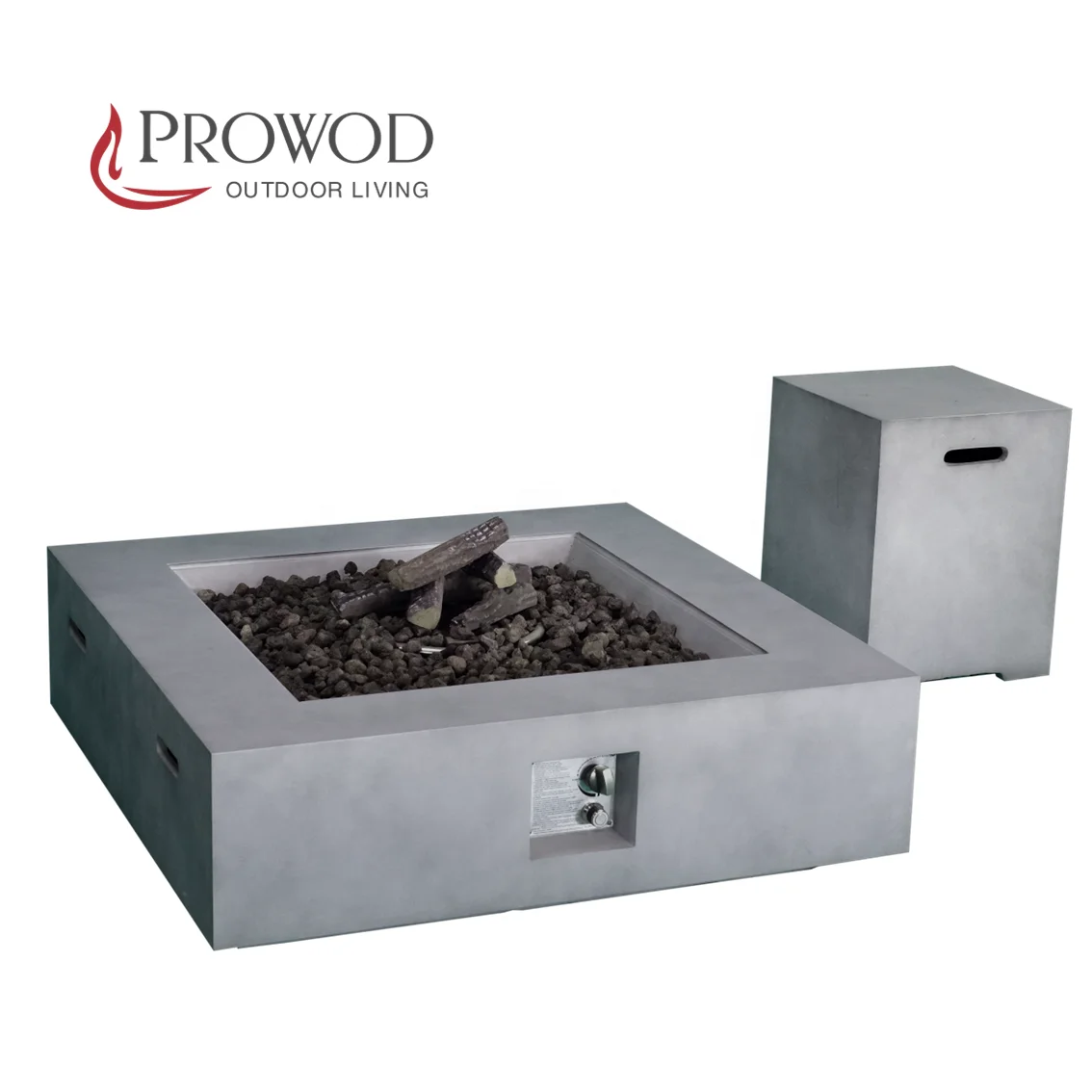 Hot Sale Patio Square Propane Gas Fire Table for Outdoor
