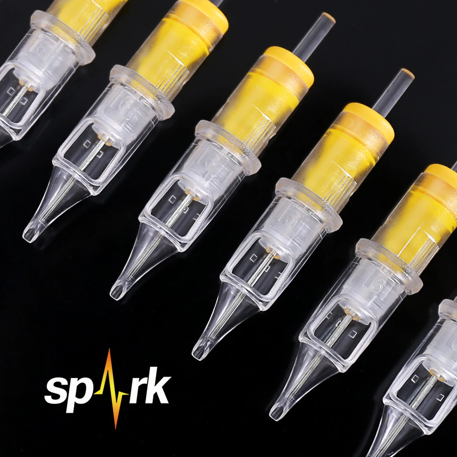 SpArk 100pcs Disposable Tattoo Cartridge Needles with Membrane Round Liner 3RL 5RL 7RL 9RL 11RL for Tattoo Kits Tattoo Supply
