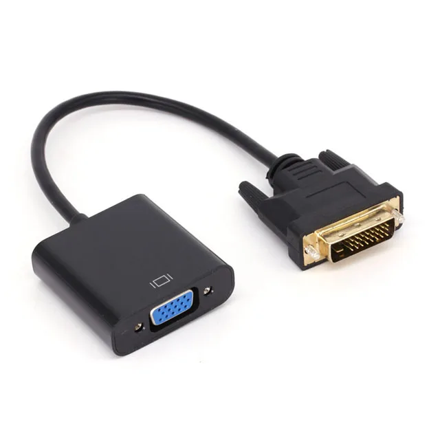 DVI-I переходник с переходником VGA Female 24 + 5 двухканальный 15-контактный для ПК