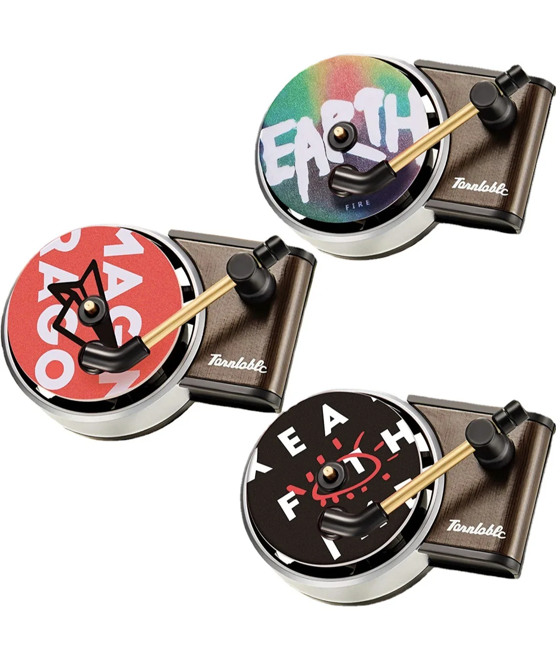 Car Vintage Record Player Aroma Air Conditioning Outlet Air Freshener Vintage Phonograph Creative Display Auto Spare Parts