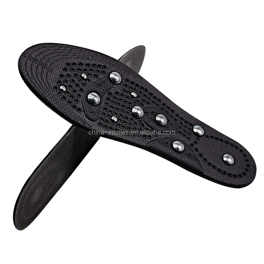 Foot Massage Magnetic Therapy Reflexology Acupressure Shoe Insoles (11 Magnets) Massage Insoles