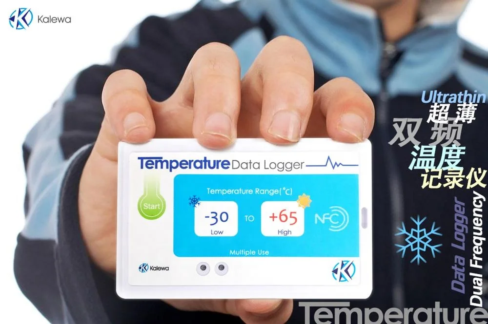 Многоразовый регистратор данных о температуре nfc с автоматическим PDF-отчетом для загрузки приложения