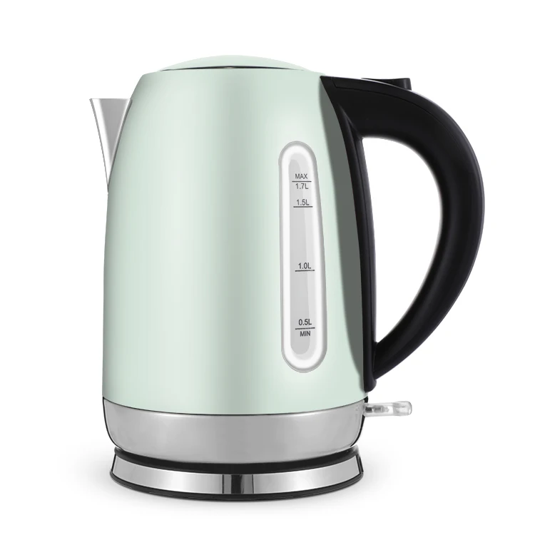 Everich hot sell Kitchen Appliances 1.7L stainless steel electric thermo whistling tea kettle