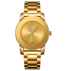 SKMEI 2023 Designer New Luxury Stainless Steel Quartz Wrist Watch For Men Custom Logo Watch Quartz