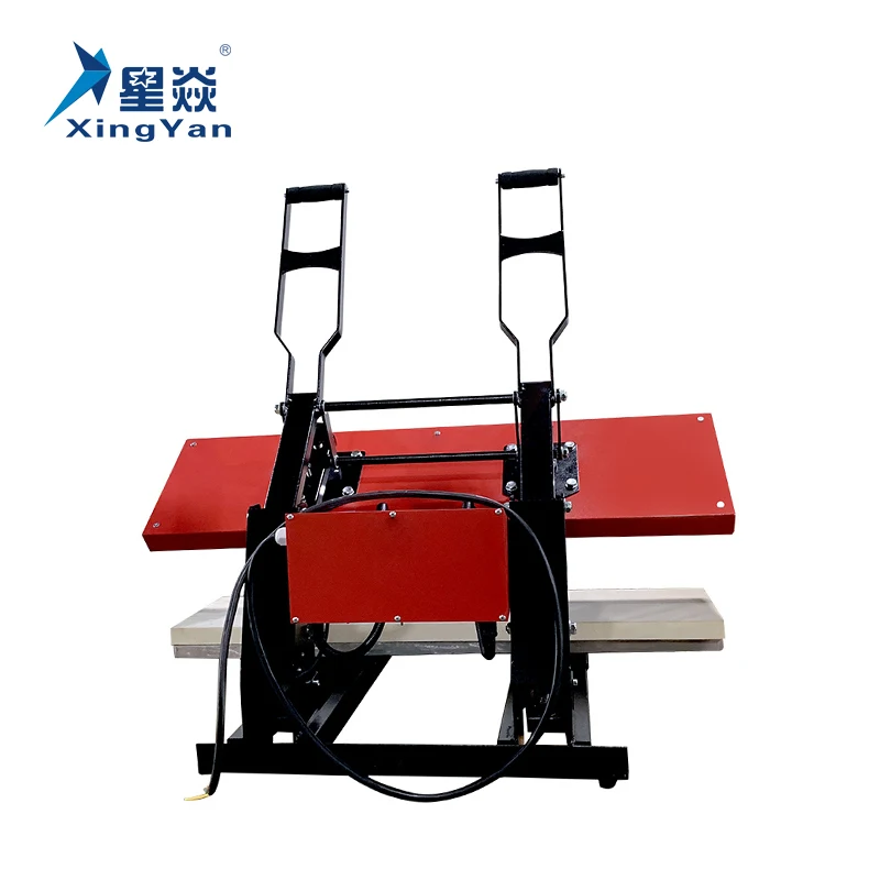 Xingyan 25*100 Large Format Clamshell Sublimation Transfer Printing Machine 25 x 100 cm Lanyard Heat Press Machine For T-shirt