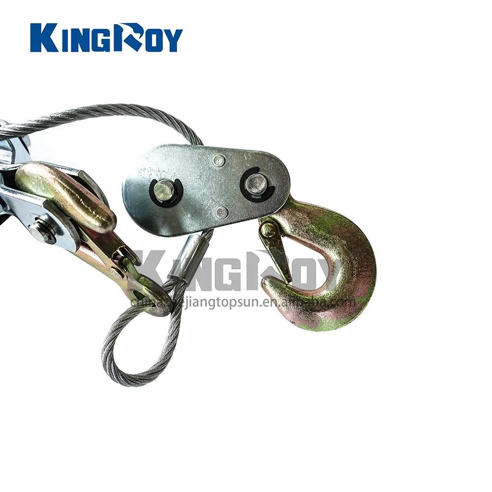 Kingroy 4 тонн стальной удобный ratchet кабельный ручной Съемник с тремя