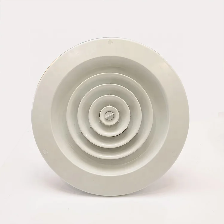 Plastic Air Conditioning Round Celling diffuser Air Grille for Supply Ventilation
