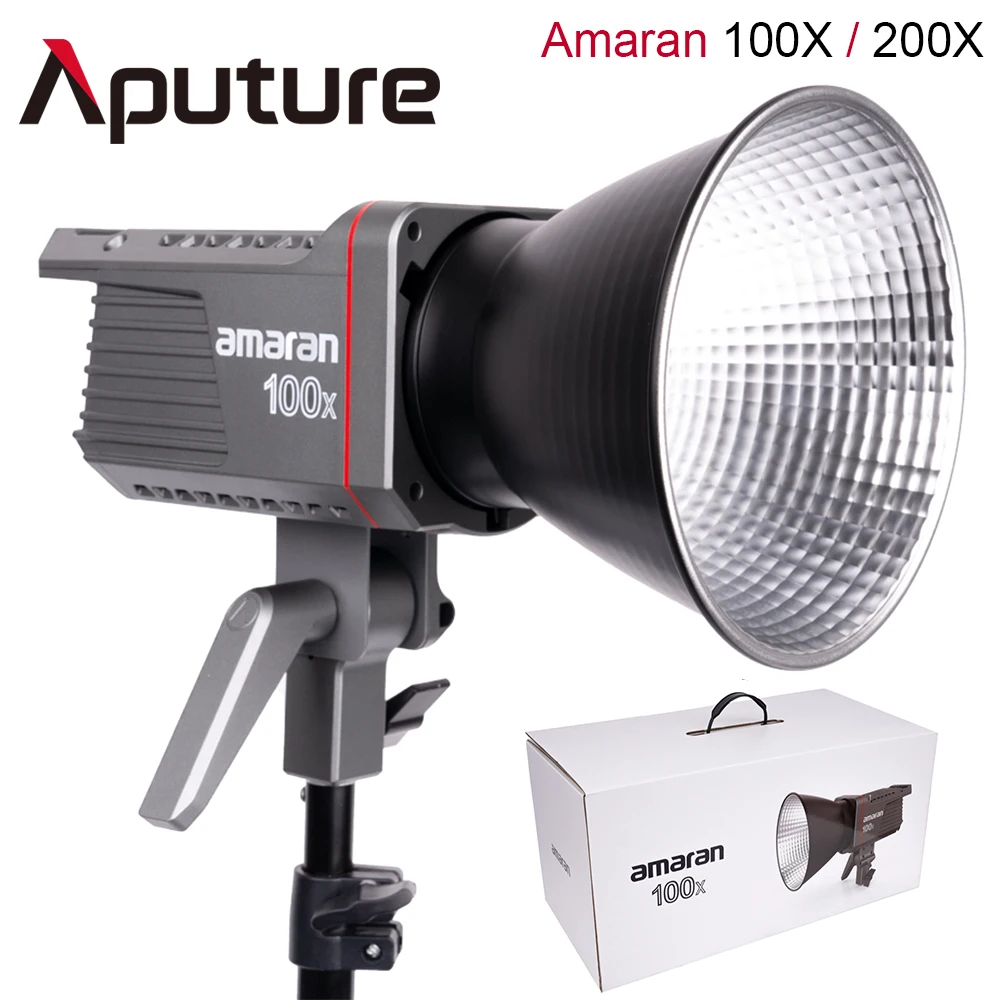 Aputure Amaran 200X Bi-Color LED Video Light 2700-6500K 100W  App Control 9 Lighting Effects Ultra Silent Fan