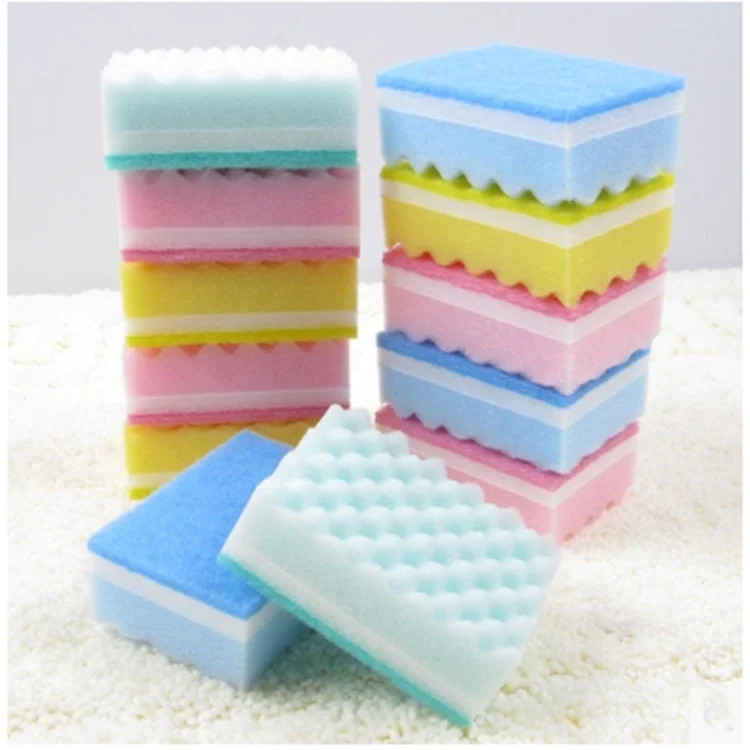 Хорошее качество прямоугольные кухонная губка со скребком делая машину