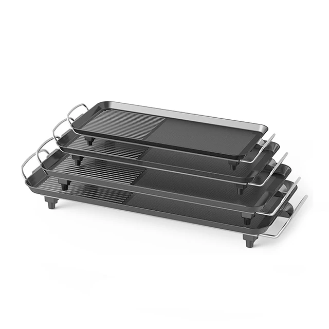 ALIKER Wholesale indoor portable electric grill smokeless grill sandwich