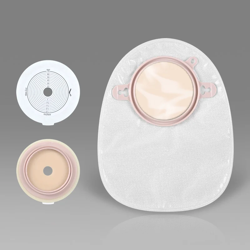 Средства по уходу Stoma, двухкомпонентный мешок для остомии, закрытый мешок для остомии с гибкой гидроколлоидной присоской