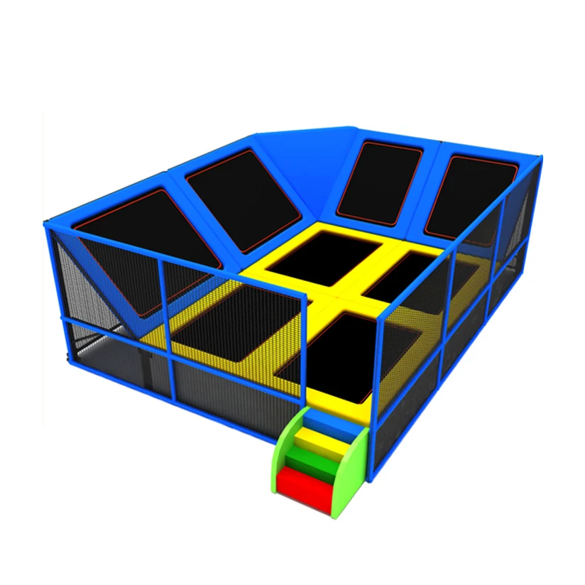 
30 Factory Sale Various Foot Safe Small Rectangular Indoor Commercial Kids Trampoline Park 
